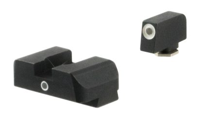 AmeriGlo GL5101 i-Dot Sight  Set for Glock  Green Tritium White Outline Front Sight-Green Tritium Rear Sight