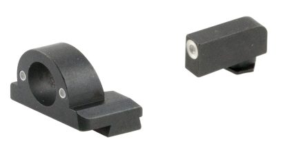 AmeriGlo GL5125 Ghost Ring Sight Set for Glock  Green Tritium White Outline Front Sight-Green Tritium Rear Sight