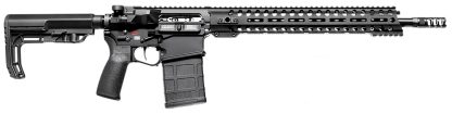 Patriot Ordnance Factory 01581 Revolution 308 Win,7.62x51mm NATO 16.50" 20+1 Black Hard Coat Anodized 6 Position MFT BMS Minimalist Stock