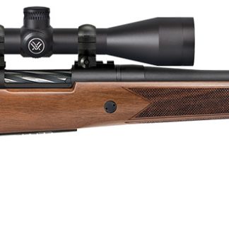 Mossberg 27939 Patriot w/Optic Full Size 243 Win 5+1, 22" Matte Blued Fluted Steel Barrel & Receiver, Walnut Fixed Stock, Vortex Crossfire II 3-9x40mm Scope