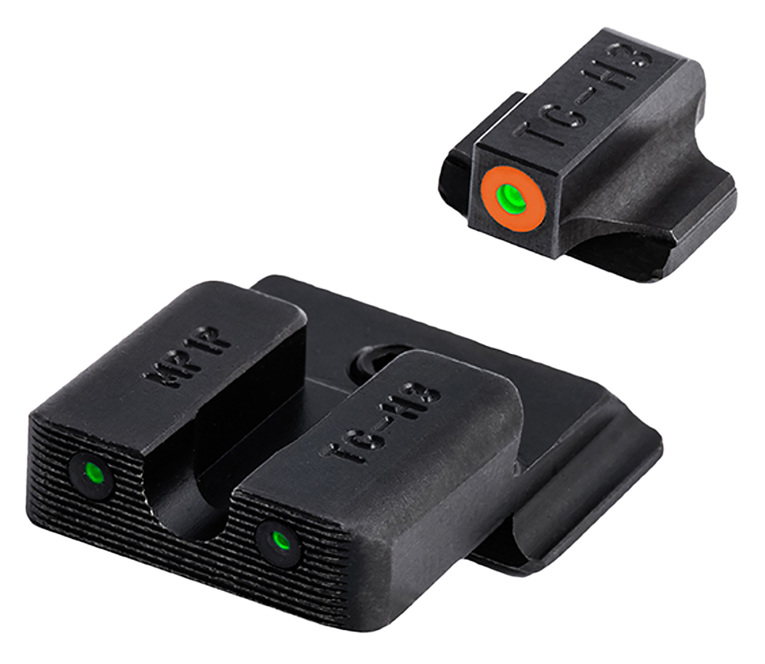 TruGlo TG231MP1C Tritium Pro Black | Green Tritium Orange Outline Front Sight Green Tritium Rear Sight