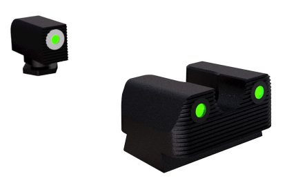 Rival Arms RA2B231G Night Sights for G42/G43/G48  Green Tritium White Outline Front Sight-Green Tritium Black Outline Rear Sight