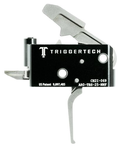 TriggerTech AROTBS25NNF Adaptable Primary Two-Stage Flat Trigger with 2.50-5 lbs Draw Weight for AR-15 Right