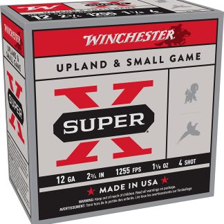 Winchester Ammo XU12H4 Super X Heavy Game Load 12Gauge 2.75" 1 1/8oz 4Shot 25 Per Box/10 Case