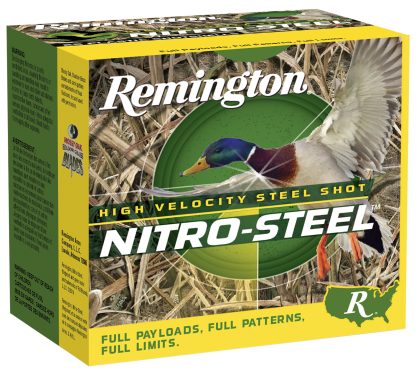 Remington Ammunition 20802 Nitro-Steel High Velocity 12Gauge 3" 1 1/4oz 4Shot 25 Per Box/10 Case