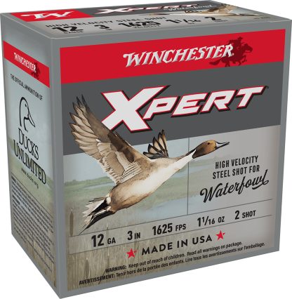 Winchester Ammo WEX123M2 Super X Xpert High Velocity 12Gauge 3" 1 1/16oz 2Shot 25 Per Box/10 Case