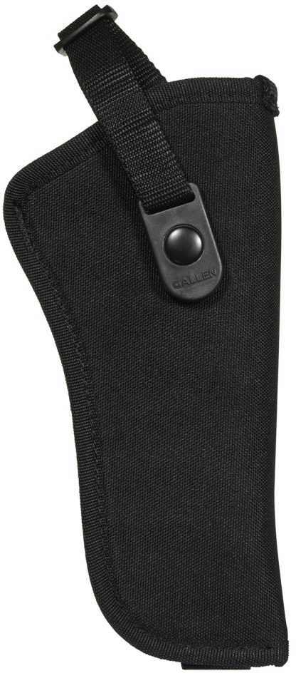 Allen 44818 Cortez Size 18 OWB Style Black Polyester, Adjustable Strap & Belt Loop Mount Type fits 6" Barrel DA Revolver with Full Lug Right Hand