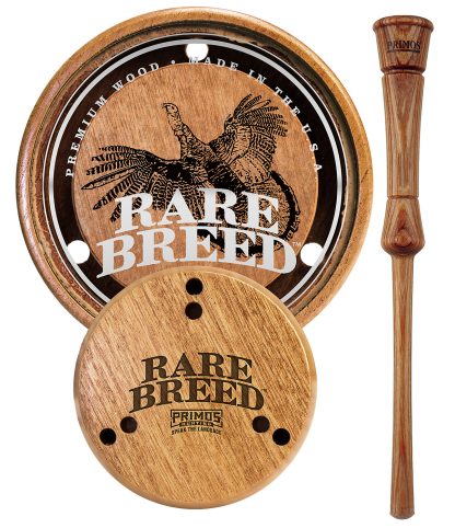 Primos PS2903 Rare Breed  Friction Call Attracts Turkeys Natural Glass/Wood