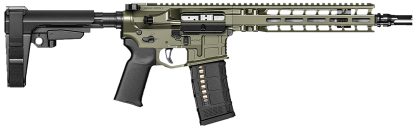 Radian Weapons R0515 Model 1 Pistol 223 Wylde 30+1 10.50", OD Green Billet Rec/M-Lok Handguard, Smooth Buffer Tube (No Brace), Magpul Grip, Ambi Controls, Dead Air QD Flash Hider, Adj. Triggers