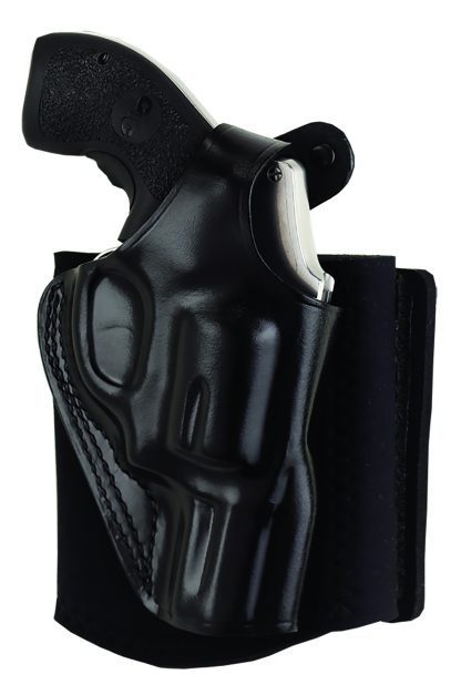 Galco AG870RB Ankle Glove Size Fits Ankles up to 13" Black Leather Hook & Loop Fits Sig P365 Fits Sig P365XL Right Hand