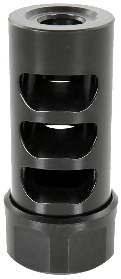 American Precision Arms G2M1230N Gen 2 Micro Bastard Self Timing Brake Black Nitride Stainless Steel with 1/2"-28 tpi Threads, 1.86" OAL, & .750" Diameter for 30 Cal AR-Platform & Hunting Rifles