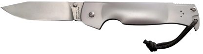 Cold Steel CS95FB Bushman Pocket 4.50" Folding Clip Point Plain Stone Washed 4116 Stainless Steel Blade/Stone Washed 420 Stainless Steel Handle Includes Pocket Clip