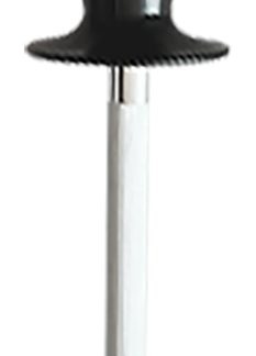 AccuSharp 032C Sharpening Steel  9" Black Overmolded Rubber Handle Steel
