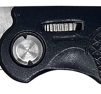 AccuSharp 703C Sport  3" Folding Plain Stainless Steel Blade/Black Anodized Aluminum Handle Includes Belt Clip