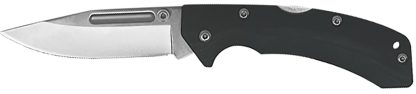 AccuSharp 711C Lockback  3" Folding Clip Point Plain Stainless Steel Blade/Black FRN Handle Includes Allen Wrench
