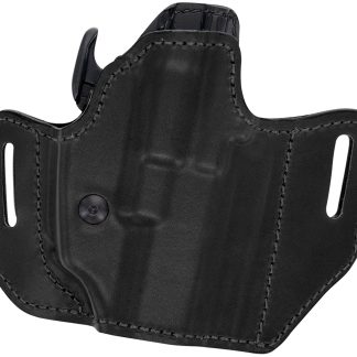 Bianchi 54501 Allusion Assent Pro-Fit OWB Size 04 Black Leather Belt Slide Fits Springfield XD Fits Sig P220 Fits FN FNP Right Hand