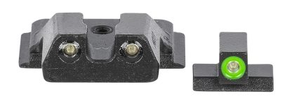 Meprolight USA 417703111 Hyper-Bright  Green Tritium Green Outline Front Sight-Green Tritium Black Outline Rear Smith & Wesson M&P Shield