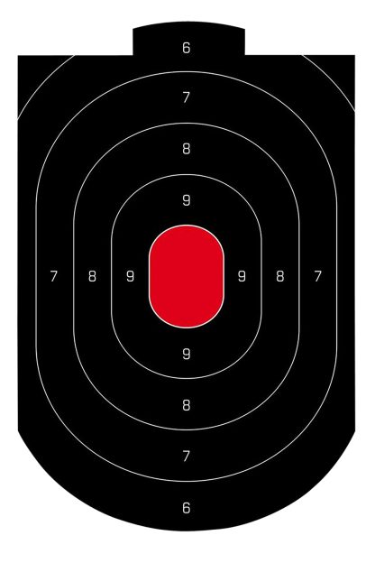 Birchwood Casey 35609 Dirty Bird  Oval Paper Target 12" x 18" 50 Per Pkg