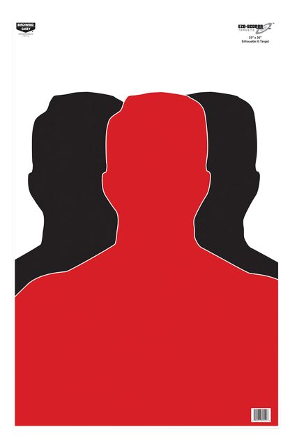 Birchwood Casey 37042 EZE-Scorer  Silhouette Paper Target 23" x 35" 100 Per Pkg