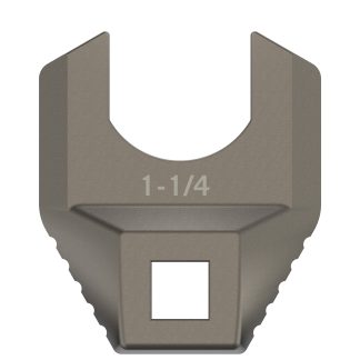 Real Avid AVMF114BNW Master -Fit Barrell Nut Wrench 1 1/4" Titanium Titanium/Stainless Steel AR-Platform Free-Float Handle