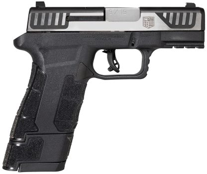 Diamondback DB0300P031 AM2 Sub-Compact Frame 9mm Luger 17+1, 3.50" Stainless Steel Barrel, Serrated Stainless Steel Slide, Black Polymer Frame w/Picatinny Rail & Polymer Grip