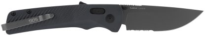 S.O.G SOG11180641 Flash AT 3.45" Folding Part Serrated TiNi Cryo D2 Steel Blade/ Urban Grey GRN Handle Includes Pocket Clip
