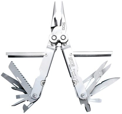 S.O.G SOG-S60N-CP PowerLock  Polished 420 Stainless Steel 7" Long Includes Sheath