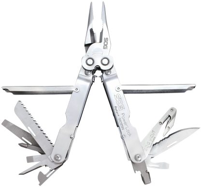 S.O.G SOG-S62N-CP PowerLock V-Cutter Polished 420 Stainless Steel 7" Long Includes Sheath