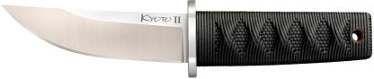 Cold Steel CS-17DB Kyoto II 3.38" Fixed Plain Tanto 8Cr13MoV SS Blade/Black Contoured Kray-Ex Handle