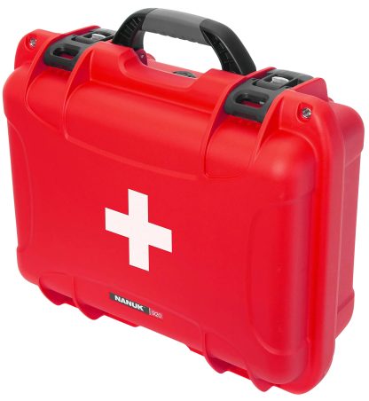 Nanuk 920S-000RD-PA0-FSA01 920 First Aid Case Red Resin w/ Latches