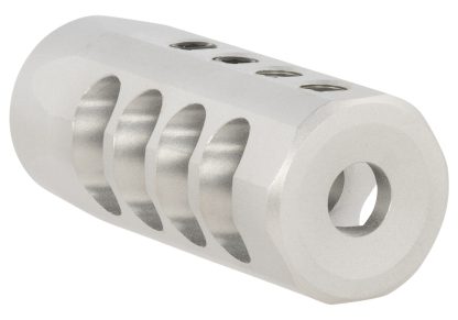 Christensen Arms 8100001701 Side-Baffle  Natural Titanium, 5/8"-24 tpi Threads, 30 Cal (.920" D Bull barrel)