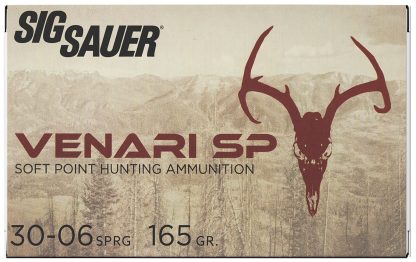 Sig Sauer V3006SP16520 Venari  30-06Springfield 165gr Soft Point 20 Per Box/10 Case