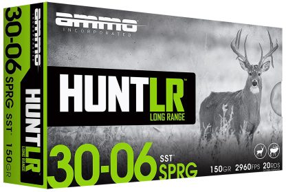 Ammo Inc 3006150SSTA20 Hunt Long Range 30-06Springfield 150gr Super Shock Tip 20 Per Box/10 Case