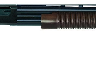 Mossberg 50430 500 Retrograde Full Size 12 Gauge Pump 3" 5+1 28" Matte Blued Vent Rib Barrel, Matte Blued Drilled & Tapped Receiver, Fixed Walnut Stock, Right Hand