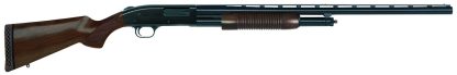 Mossberg 50430 500 Retrograde Full Size 12 Gauge Pump 3" 5+1 28" Matte Blued Vent Rib Barrel, Matte Blued Drilled & Tapped Receiver, Fixed Walnut Stock, Right Hand