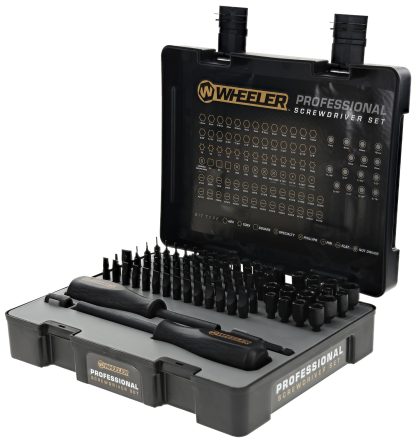 Wheeler 4001003 Professional Screwdriver Set Black 100 Pieces