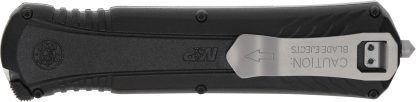 Smith & Wesson Knives 1181878 M&P  3.50" OTF Dagger Plain Satin AUS-8A SS Blade 5.16" Black