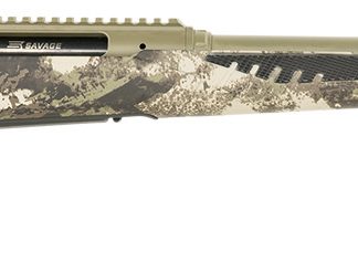 Savage Arms 58023 Impulse Big Game 243 Win 4+1 22" Threaded, Hazel Green Barrel/Rec, Woodland Camo AccuStock with AccuFit, Includes Detachable Box Mag
