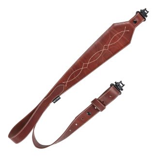 Heritage Cases 8508 Western Scallop  Brown Leather 28"-35" OAL
