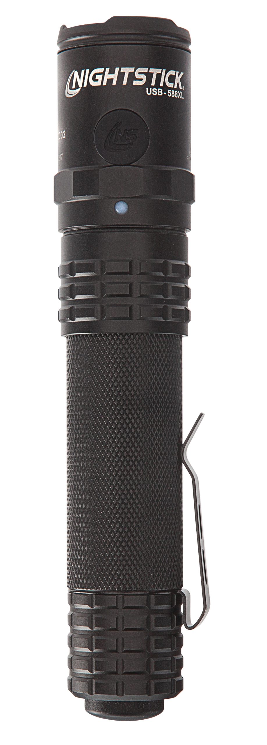 Nightstick USB588XL USB Dual-Light Tactical Flashlight Black Anodized 125/350/450/850/1,100 Lumens White LED