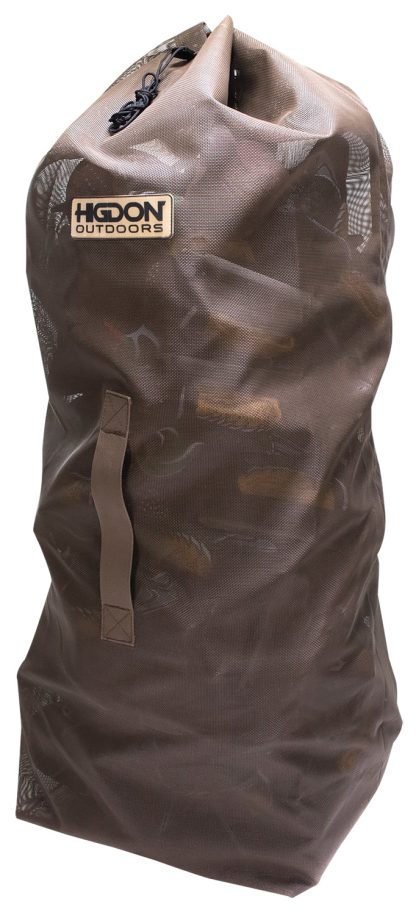 Higdon Outdoors 37179 Decoy Bag  Large Black PVC Coated Mesh 51" x 18" x 15" Holds up to 56 Standard Decoys