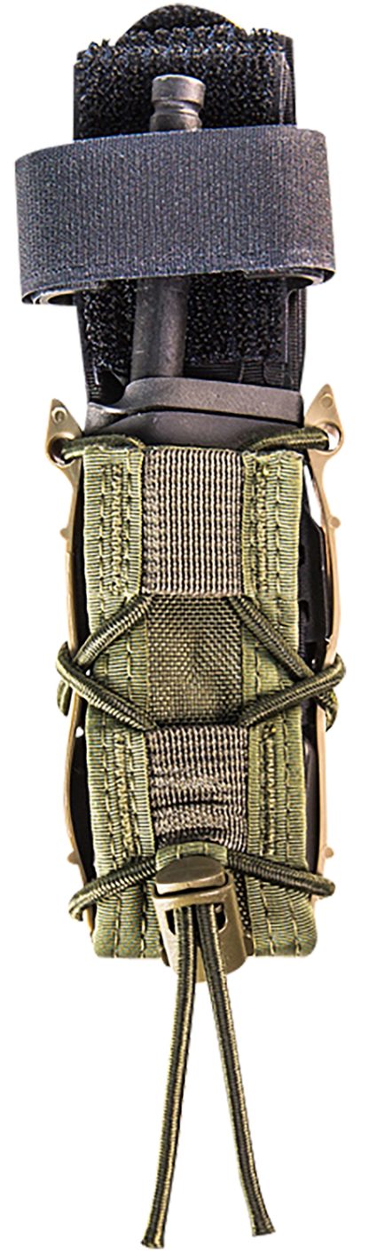High Speed Gear 11PT00OD TACO Mag Pouch Single, OD Green Nylon, Mounts to MOLLE & 2" Wide Belts