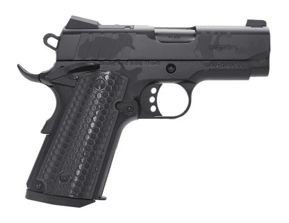 Girsan 391150 MC1911 SC Influencer Sub-Compact 9mm Luger 7+1 3 3.40" Black Steel Barrel, Black Camo Optic Ready/Serrated Steel Slide & Frame w/Picatinny Rail & Beavertail, Black Polymer Grip