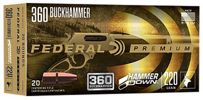 Federal LG360BH1 Premium HammerDown 360Buckhammer 220gr Soft Point 20 Per Box/10 Case