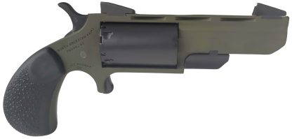 North American Arms NAATGHCB Green Huntsman Conversion 22 LR/22 Mag 5rd 2" Heavy Vent Rib Barrel, OD Green Cerakote Steel Frame, Matte Black Cylinder, Black Cobblestone Rubber Grip