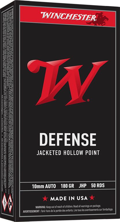 Winchester Ammo USA10JHP USA  10mm 147gr Jacketed Hollow Point 50 Per Box/10 Case