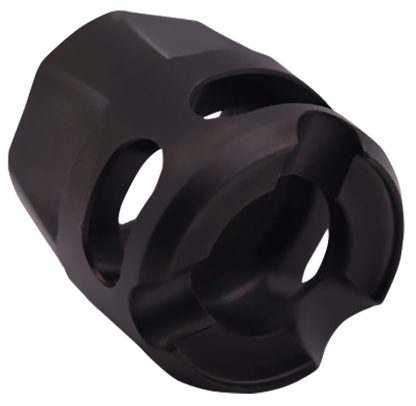 True Precision Inc TPYMICROBC Micro Compensator Y-Type Black DLC 416R Stainless Steel 1/2"x28 Threads 9mm/380 ACP