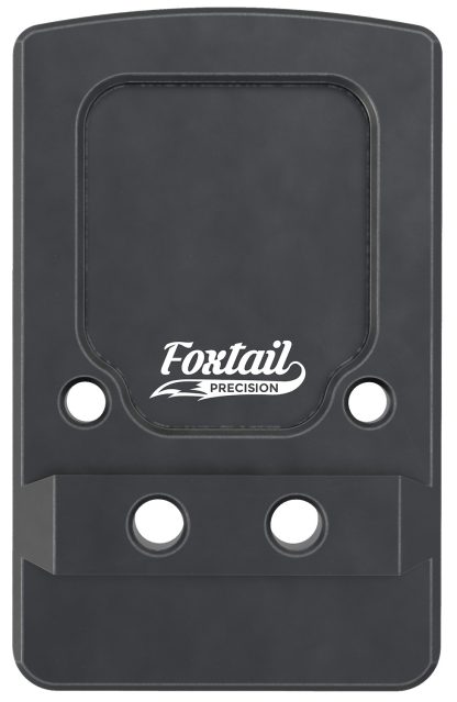 Foxtail Precision 100013 Rear Sight Dovetail Optic Adapter Plate for non MOS Glock  Black Anodized Glock Non MOS