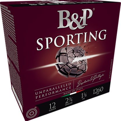 B&p Ammunition 12B1SCF8 Sporting Clay  12Gauge 2.75" 1oz 8Shot 25 Per Box/10 Case