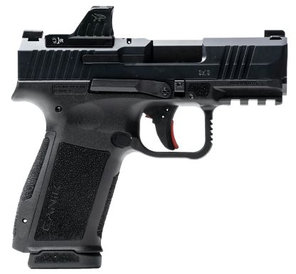 Canik HG7882VN Mete MC9L w/Optic 17+1 9mm Luger Black Sub-Compact Frame 3.18" Steel Barrel Black, Nitride Serrated Steel Slide, Black Polymer Frame w/Picatinny Rail, MeCanik MO1 Red Dot